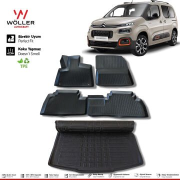 Citroen Berlingo Paspas Bagaj Havuzu 2019 Sonrası 3d Havuzlu