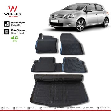 Toyota Auris Paspas Bagaj Havuzu Set 2007 2012 Arası 3d Havuzlu