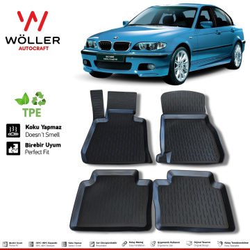 Bmw 3 Serisi E46 Paspas 1998 2005 Arası 3d Havuzlu Wöller Paspas