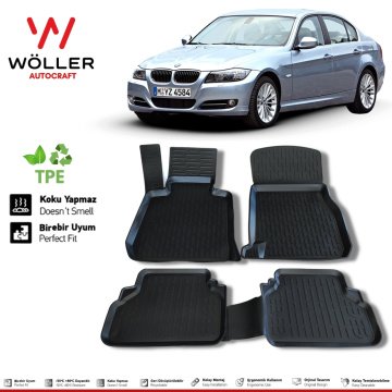 Bmw 3 Serisi E90 Paspas 2005 2013 Arası 3d Havuzlu Wöller Paspas