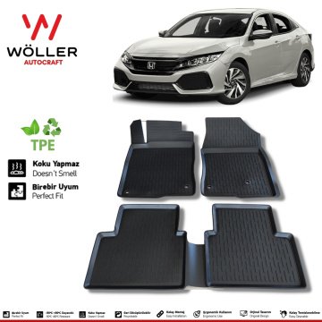 Honda Civic FC5 Paspas 2016 2021 Arası 3d Havuzlu Wöller Paspas