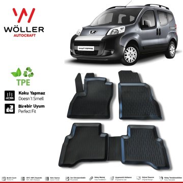 Peugeot Bipper Paspas 2007 2020 Arası 3d Havuzlu Wöller Paspas