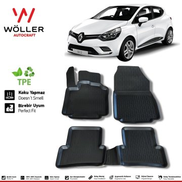 Renault Clio 4 Paspas 2012 2019 Arası 3d Havuzlu Wöller Paspas