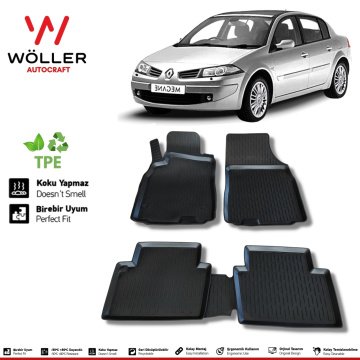 Renault Megane 2 Paspas 2003 2009 Arası 3d Havuzlu Wöller Paspas