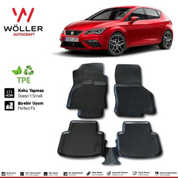 Seat Leon Paspas 2013 2020 Arası 3d Havuzlu Wöller Paspas