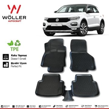 Volkswagen T Roc Paspas 2016 2023 Arası 3d Havuzlu Wöller Paspas