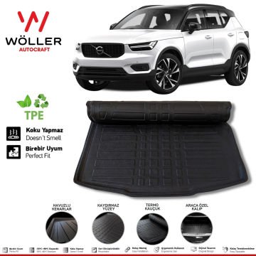 Volvo XC40 Bagaj Havuzu 2017 Sonrası 3D Wöller Ultraflex Esnek