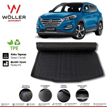 Hyundai Tucson Bagaj Havuzu 2016 2021 Arası 3D Wöller Ultraflex Esnek