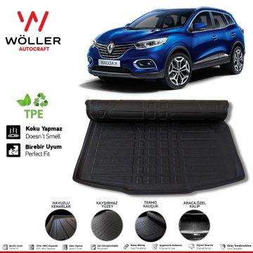 Renault Kadjar Bagaj Havuzu 2015 2022 Arası 3D Wöller Ultraflex Esnek