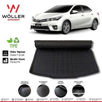 Toyota Corolla Bagaj Havuzu 2013 2018 Arası 3D Wöller Ultraflex Esnek