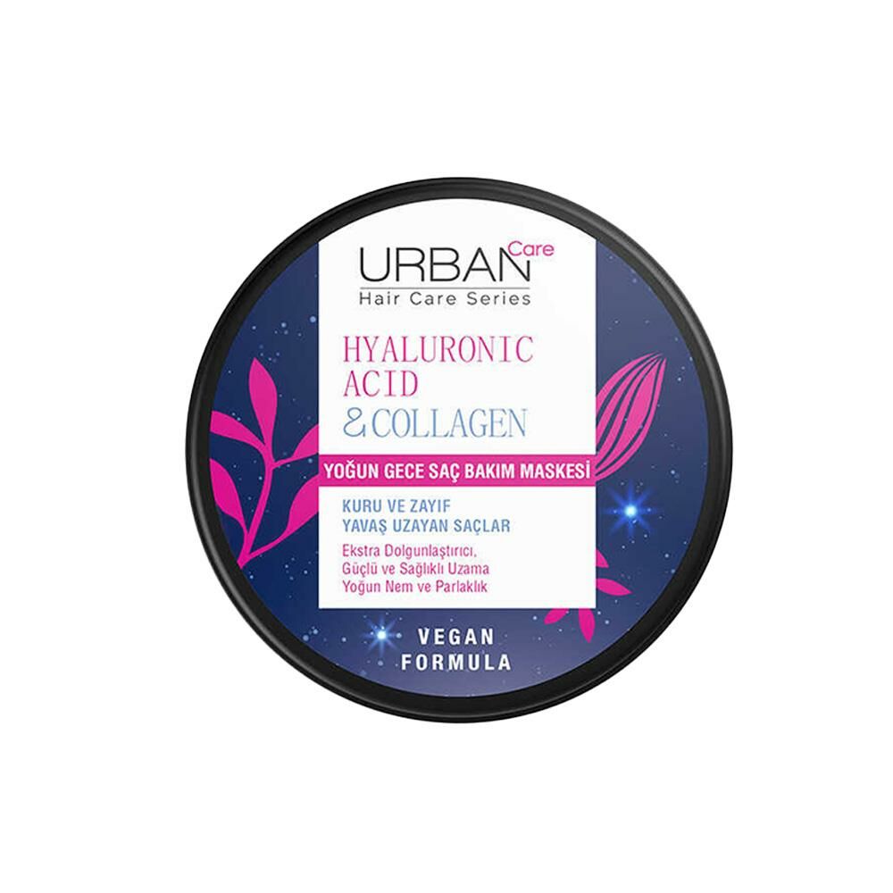 Urban Care Hyaluronic Acid & Collagen Yoğun Gece Saç Bakım Maskesi 230 ml