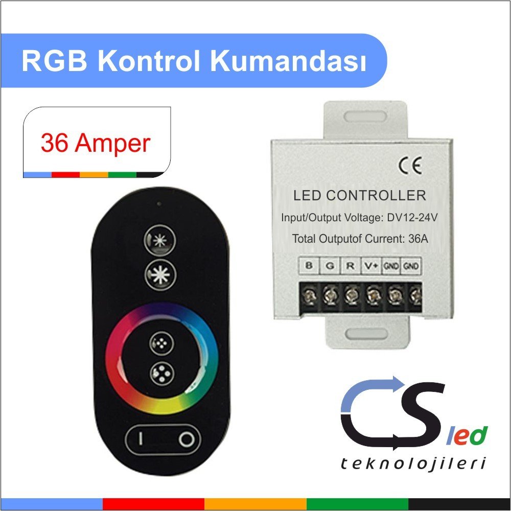 36 Amper RGB Led Kontrol Kumandası