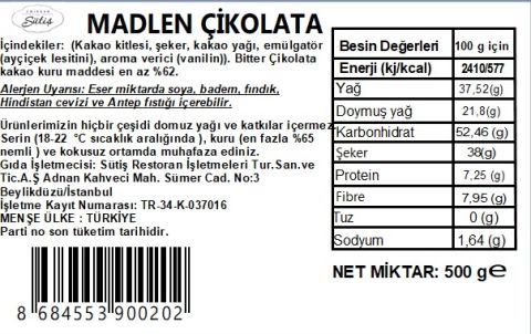 Madlen Çikolata 500 gr