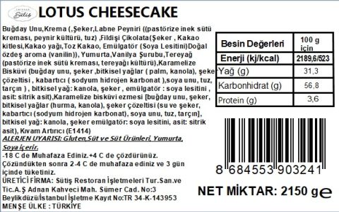 Lotus Cheesecake (11 Dilim)