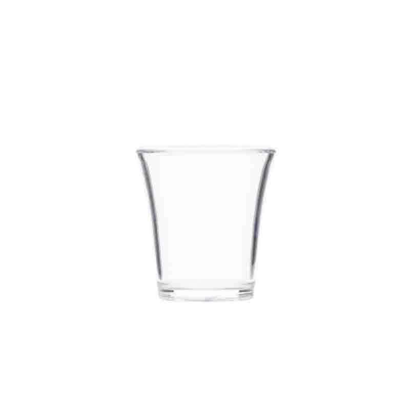 Rubikap Polikarbon Shot Bardağı, 25 ml Şeffaf