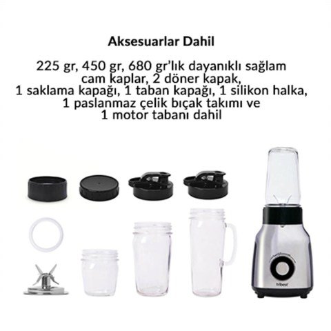 Tribest Glass Personal Blender PBG-5050-C