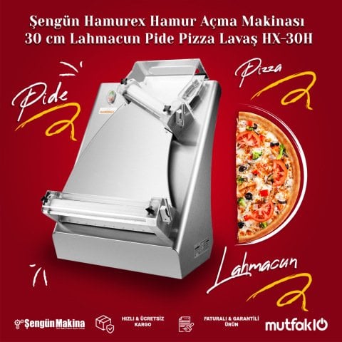 Şengün Hamurex Hamur Açma Makinası 30 cm Lahmacun Pide Pizza Lavaş