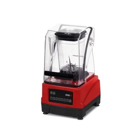 Omake Sessiz Bar Blender Dijital, Kırmızı 2 L