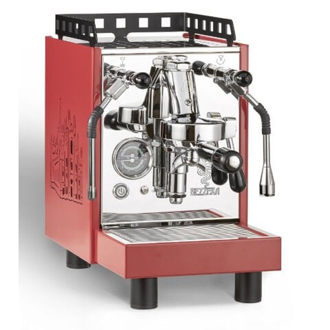 Bezzera ARIA TOP-MN RED Yarı Otomatik Espresso Kahve Makinesi, 1 Gruplu