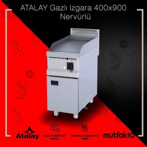 ATALAY AGI-490 N Gazlı Izgara 400x900 Nervürlü