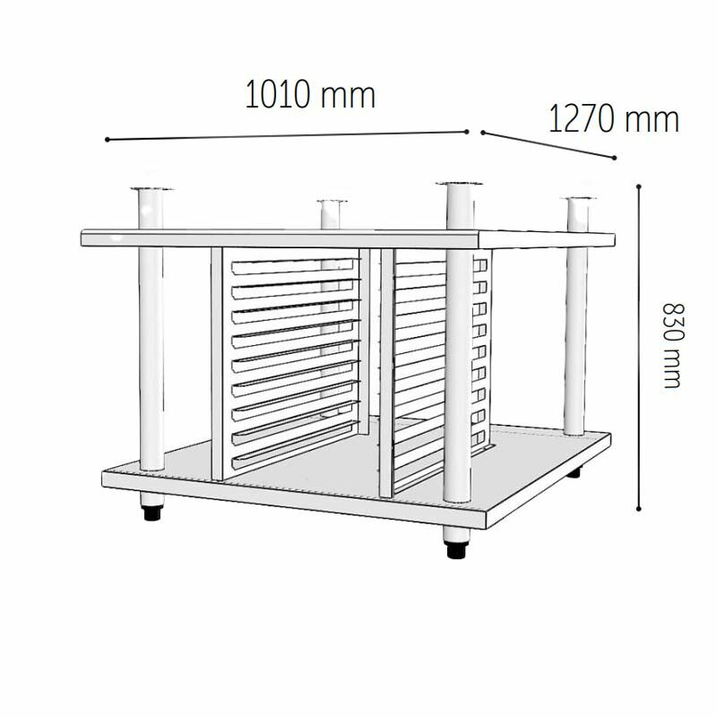 Venarro DEF-DA 10 Döner Patisserie Fırın İçin Alt Stanı, 10-40x60 Venardi Serisi