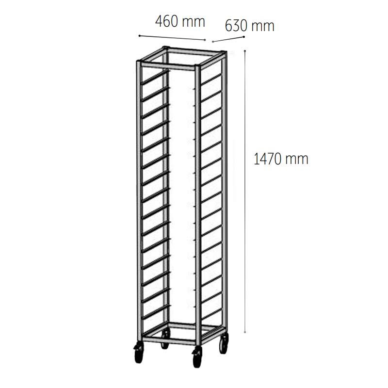 Venarro DEF-P14/40 T Patisserie Fırın, Tepsi Taşıma Arabası, 14 Tepsi Kapatiseli