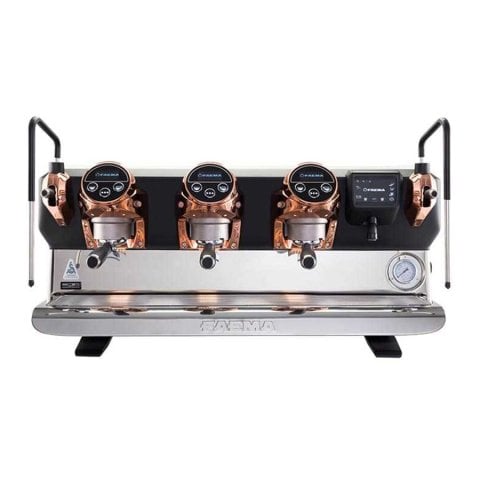 Faema E71 E Espresso Kahve Makinesi, Full Otomatik, 3 Gruplu, Siyah Bakır