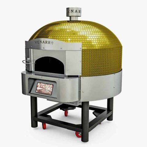 Venarro DYK-07 Döner Tabanlı Gazlı Pizza Fırını, Sarı, Ø 300 mm 6 Pizza