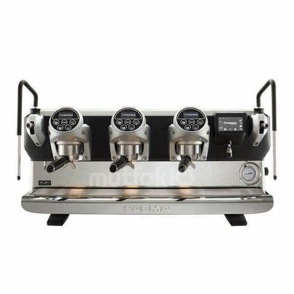 Faema E71 E 5 Button Full Otomatik Espresso Kahve Makinesi, 3 Gruplu, Siyah