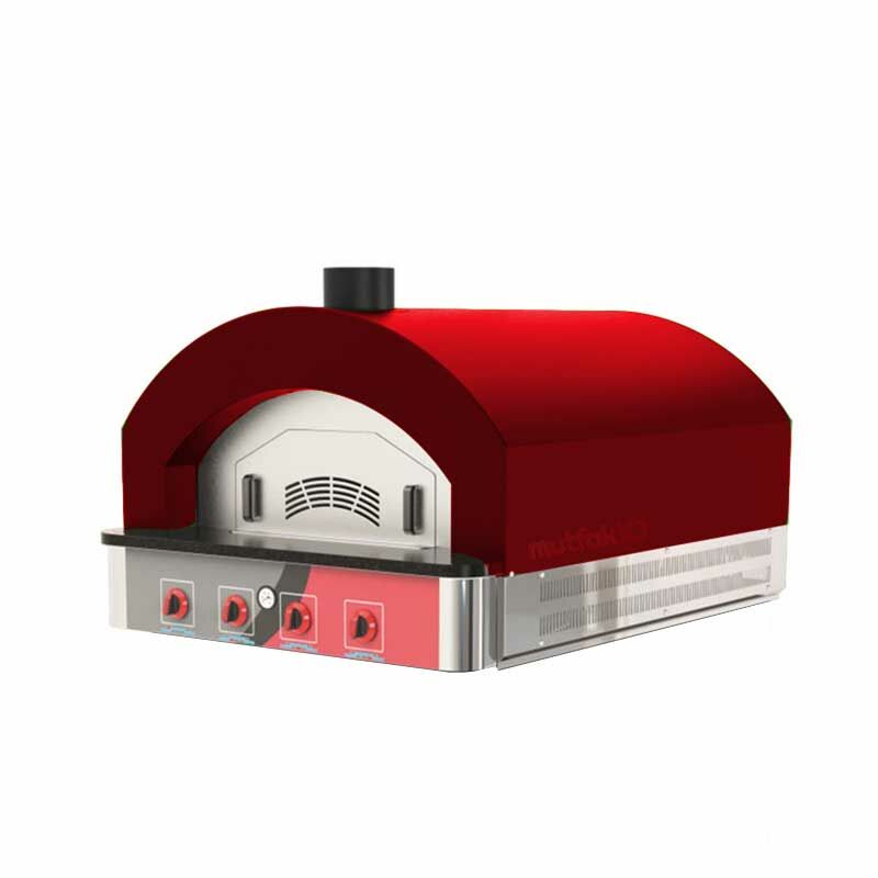 Venarro DYF-7510 Pizza Ve Pide Fırını, Kırmızı, 75x10 Cm, Gazlı
