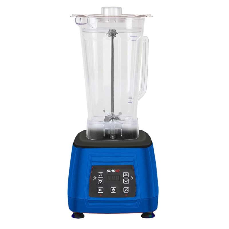 Omake Bar Blender Dijital, Mavi, Şeffaf Hazne, 3 Lt