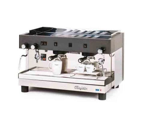 Magister 2 Gruplu Yarı Otomatik Espresso Kahve Makinesi, Tall Cup, Siyah
