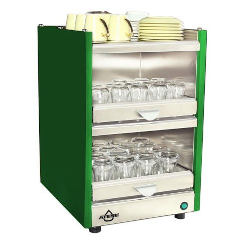 Ateşe Trioa Çay Bardağı Isıtma Makinesi, 33x35x50 cm, Yeşil