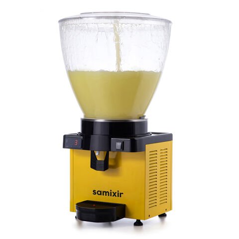 Samixir S40 Panaromik Dijital Soğuk İçecek Dispenseri, 40 L, Sarı
