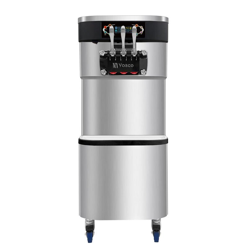 Vosco VBT-32F PRO 3 Kollu Soft Dondurma Makinesi, 32 Litre