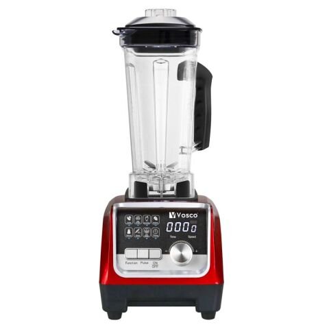 Vosco VHS-206C Pro Dijital Buz Kırıcı Bar Blender, 2 Litre, 1600 W, Kırmızı