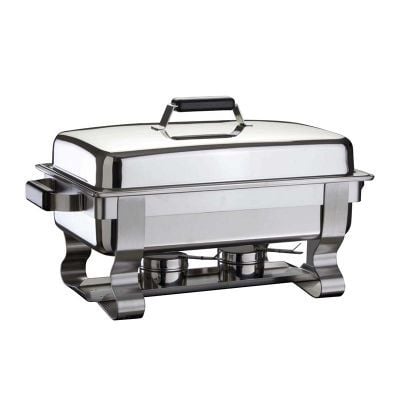 Öztiryakiler Chafing Dish, 1/1 Normal Kapak, Was Ayak, Mat Kızaklı, Isıtıcısız