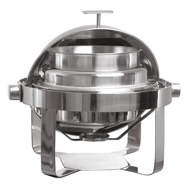 Öztiryakiler CHAFING Dish Küresel Kap. Çorbalık Düz Ayaklı Kızaklı, E.Isıtıcı Yok