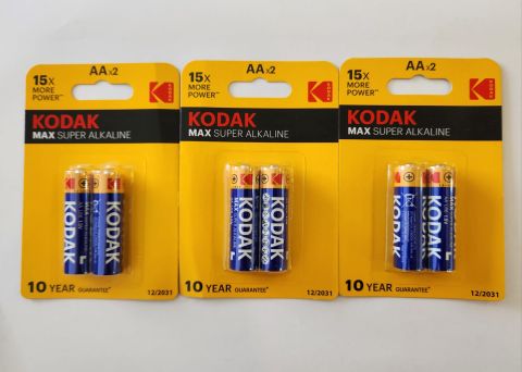 Kodak Max SuperAlkalin AA LR6 1.5V Pil 6'lı