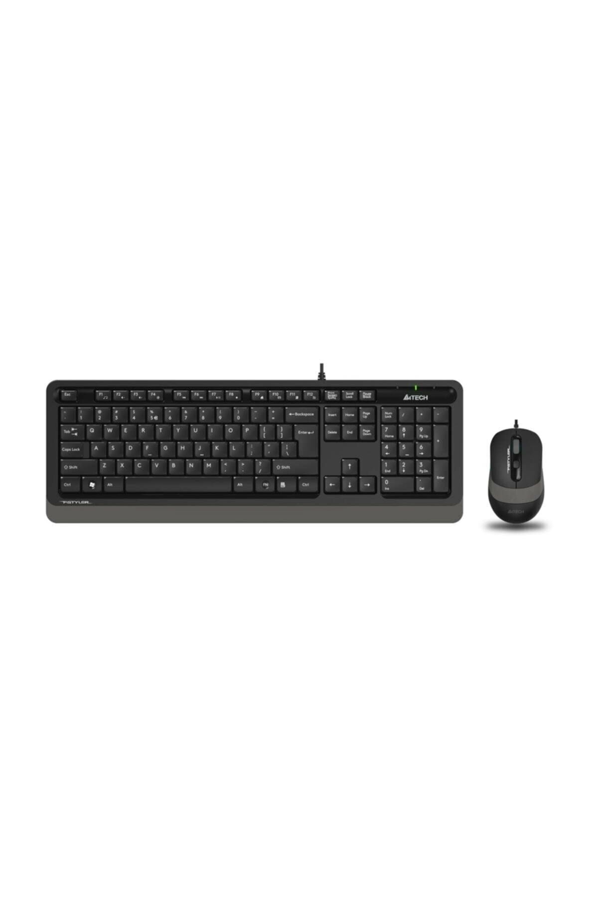 F1010 Kbl Usb Q Klavye-mouse Set,siyah-gri