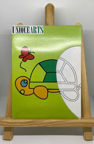 Unique Arts 18x24cm Kaplumbağa Şövaleli Gergin Tuval