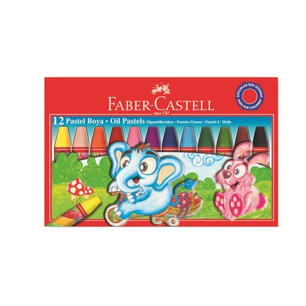 Faber-Castell 12 Renk Pastel Boya Karton Kutu