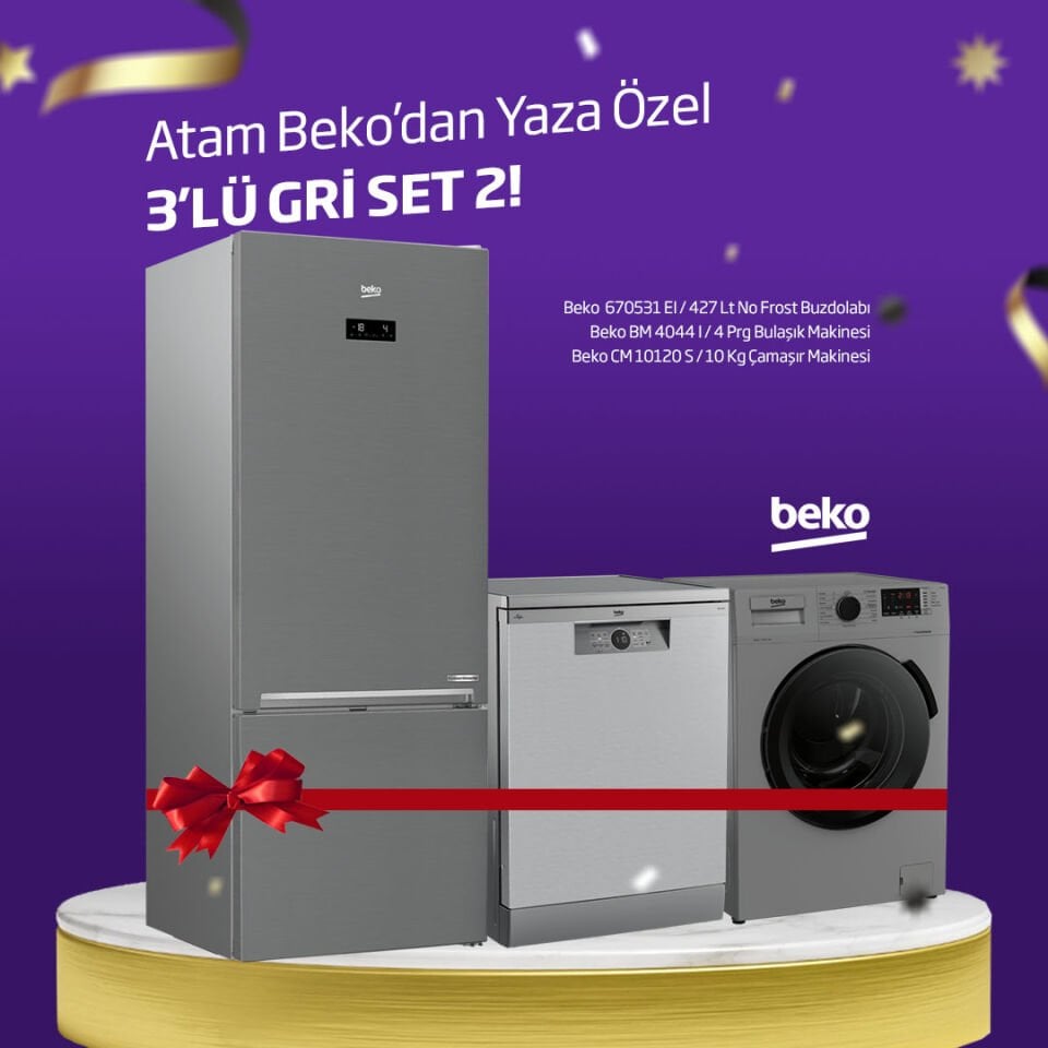 Yaza Özel 3'Lü Gri Set 2