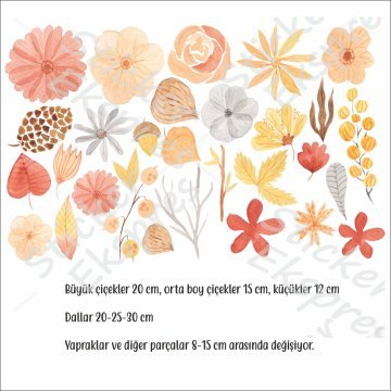 Büyülü Sonbahar Sticker Set