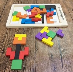 Ahşap Tetris kalın Parçalı Lüks İthal