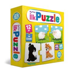 Eğitici İlk Puzzle 2 Parçalı 48 Kart 1 Yaş ve Üzeri