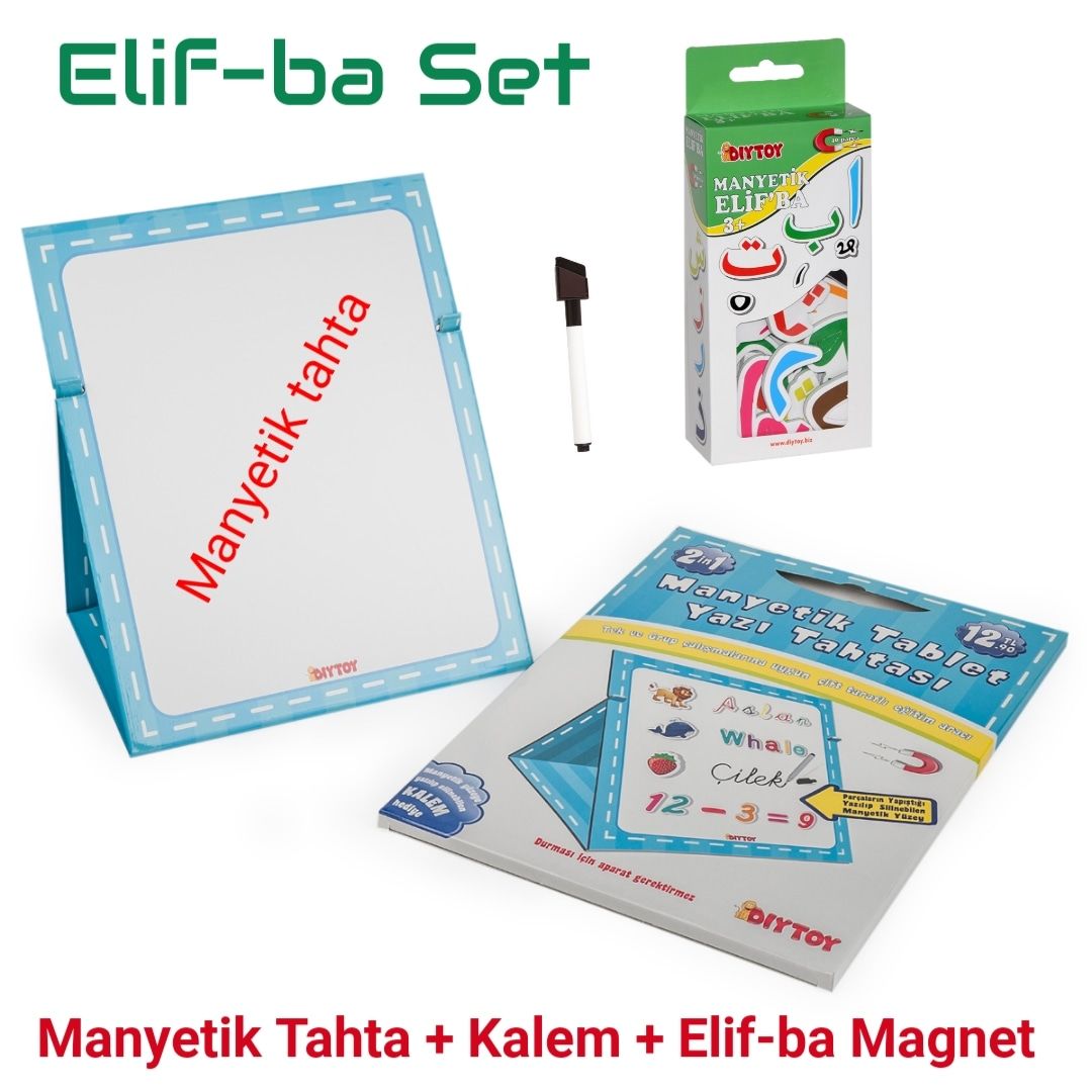 Elif-Ba Seti Manyetik Tahta + Elif-ba Magnet