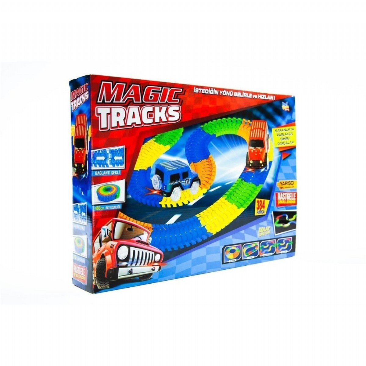 Magic Tracks 384 Parça Hareketli 480 cm Raylı