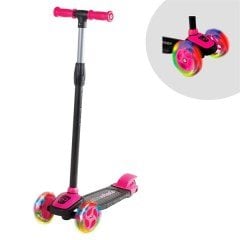 Işıklı Stil 3 Tekerlekli Scooter Pembe