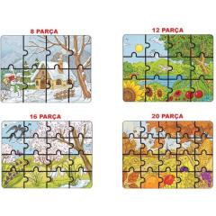 Mevsimler Süper Renkli Puzzle